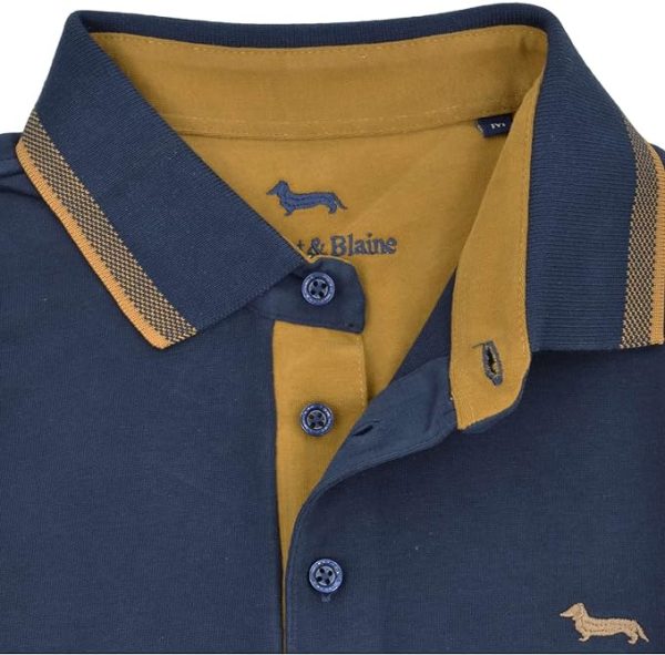 Harmont & Blaine Uomo Maglia Polo Blu Regular Fit - immagine 2
