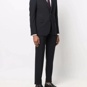 Emporio Armani Abito Monopetto Slim Fit In Tela Fresco Lana