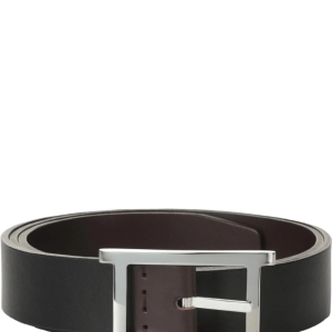 Orciani Cintura Monaco Double B In Pelle 3 Cm